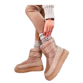 Javier Khaki - Botas de neve de náilon Inello castanho Javier Khaki - Botas de neve de náilon Inello castanho