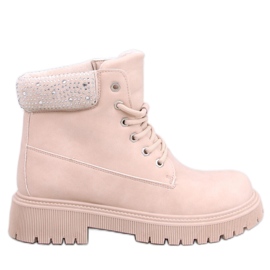 Botas femininas com isolamento Leode Bege - Inello Botas femininas com isolamento Leode Bege - Inello