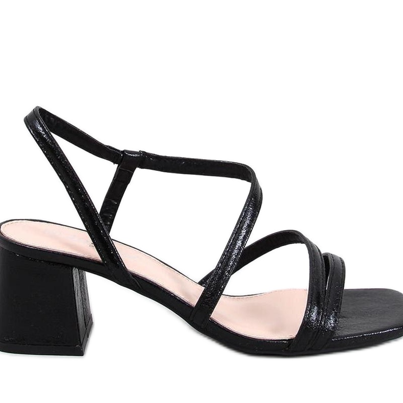 Cudini Sandália de salto alto preta - Inello. preto