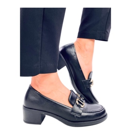 Rabier Scarpin preto com salto largo - Inello