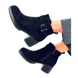 Duncans Botins pretos com salto baixo - Inello
