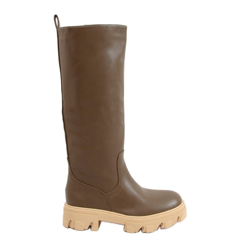 Botas Khaki QT21P Army Green com sola grossa - Inello verde