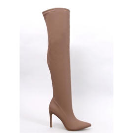 Dearica Botas de salto agulha cáqui - Inello marrom