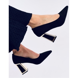 Sapatos de salto alto geométricos Constie Preto - Inello