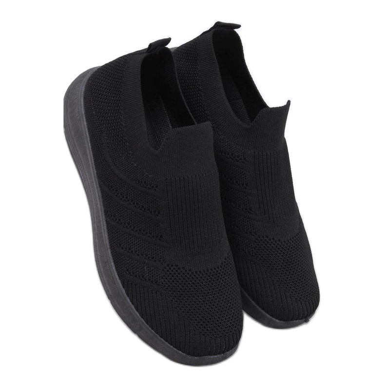 Groppi Allblack sapato meia slip-on - Inello preto