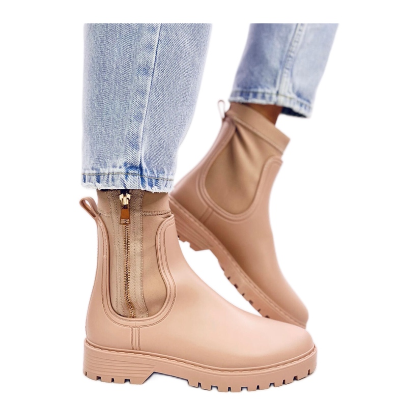 Botas Chelsea Femininas Below Bege - Inello