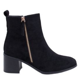 Aguirre Bota cano alto de camurça preta - Inello preto