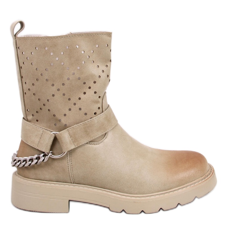Issey Botins com aberturas verdes - Inello