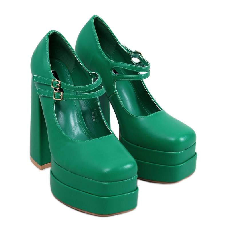 Bombas de plataforma Loit Green - Inello verde