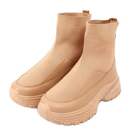 Camel ZP03 Calçado esportivo com meia camel - Inello castanho