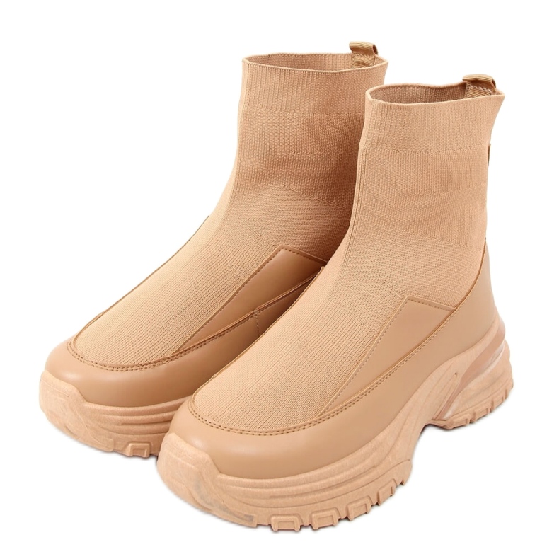 Camel ZP03 Calçado esportivo com meia camel - Inello castanho