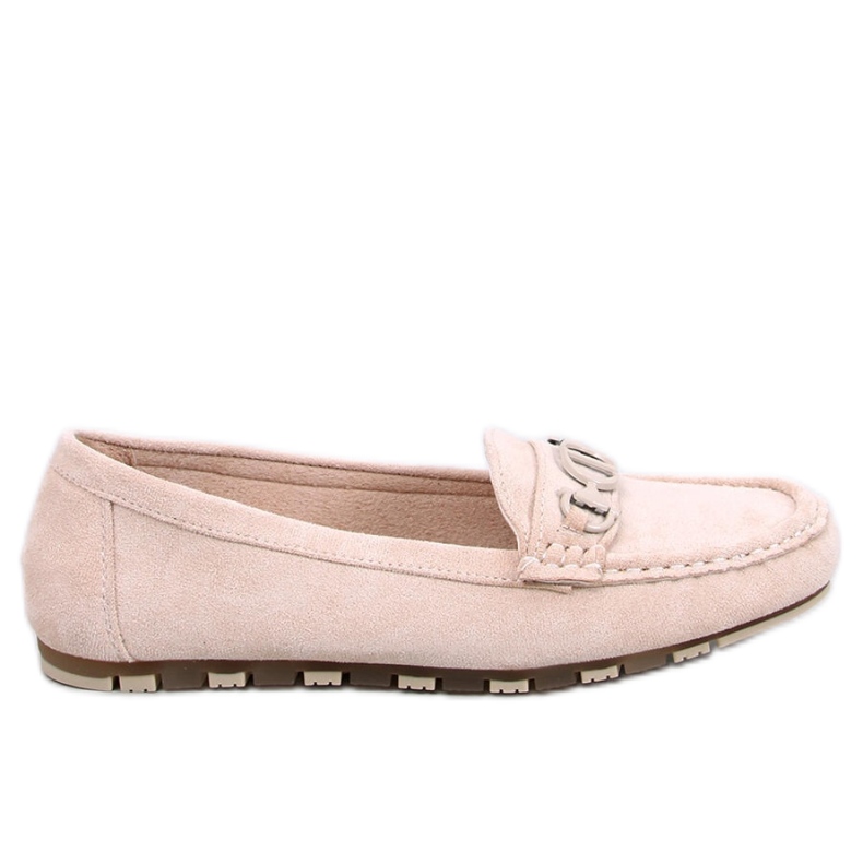 Mocassins femininos de camurça Trabei Beige - Inello bege