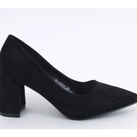 Clairay Scarpin preto com salto largo - Inello