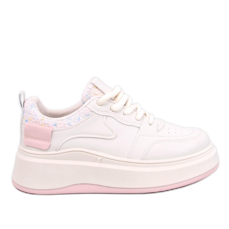 Tênis feminino Motimes Bege Rosa pastel - Inello