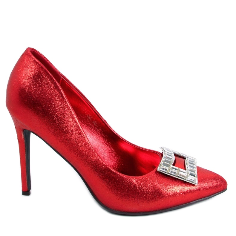 Salto alto feminino com decoração Deborah Red - Inello vermelho Salto alto feminino com decoração Deborah Red - Inello vermelho