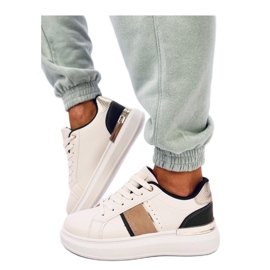 Holms Tênis plataforma verde - Inello bege