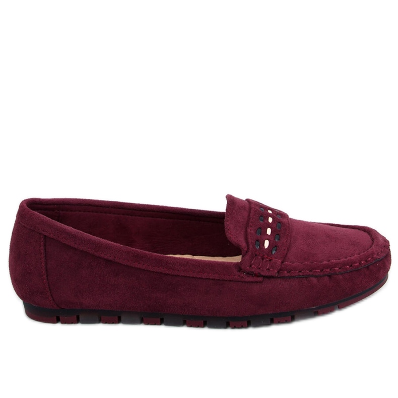 Mocassins femininos Guerra Wine - Inello vermelho