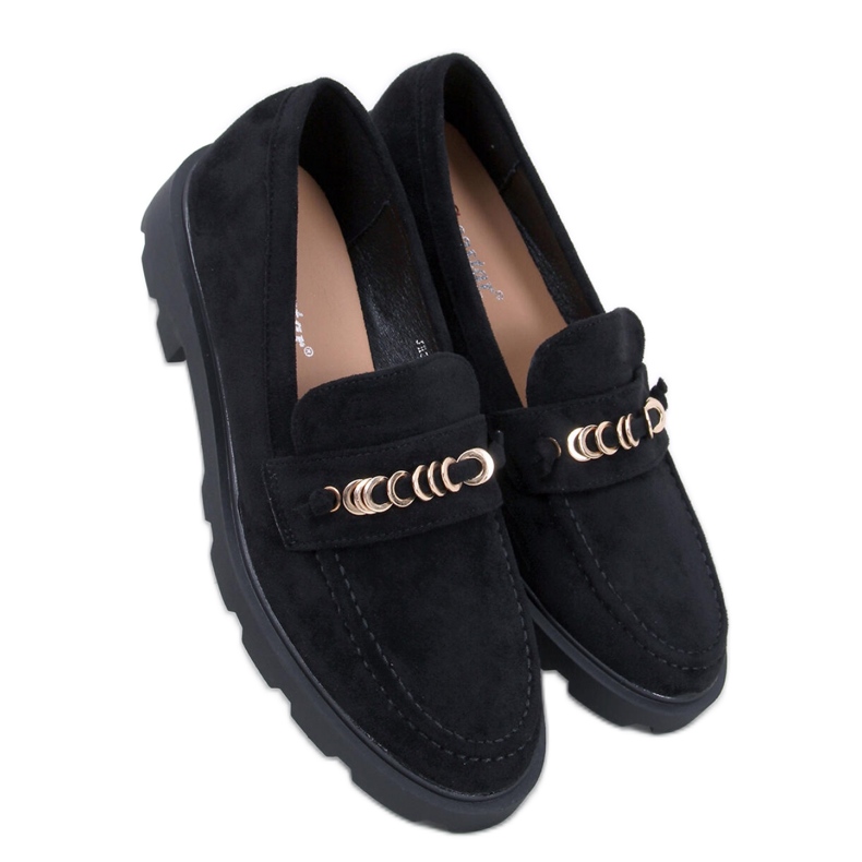 Mocassins femininos Molla Black - Inello preto