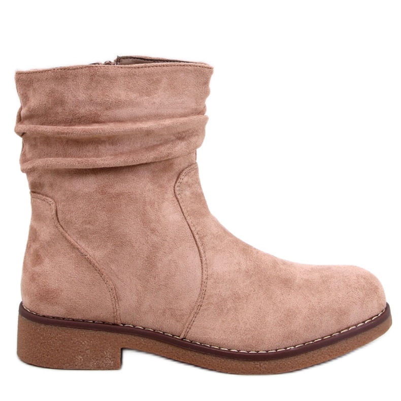 Bracy Botas cáqui com babados - Inello bege