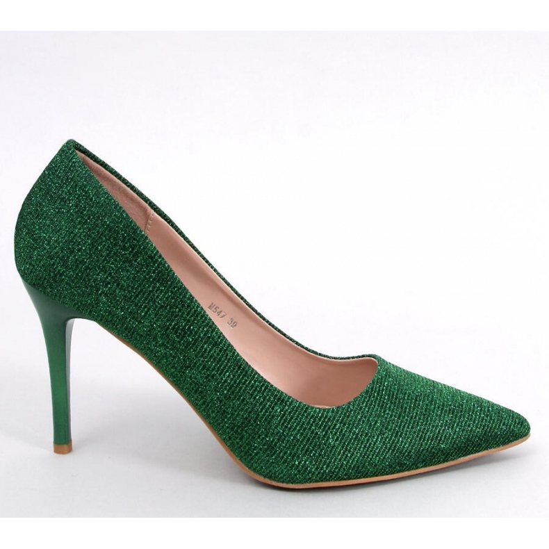 Salto alto iridescente Maineri verde feminino - Inello