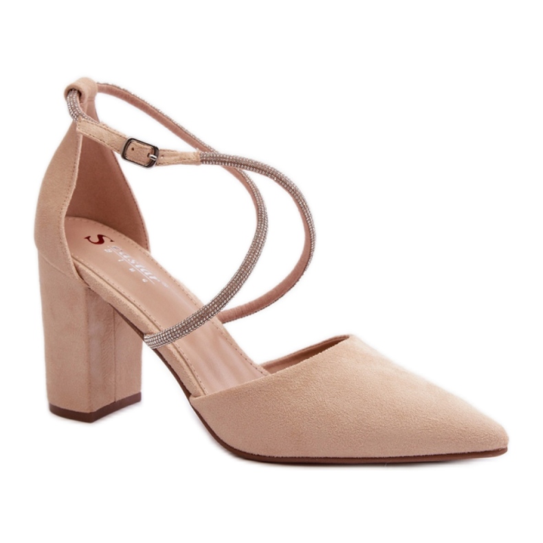 Step in style Bombas Modelo Lagra QA205P Bege - Entre com estilo