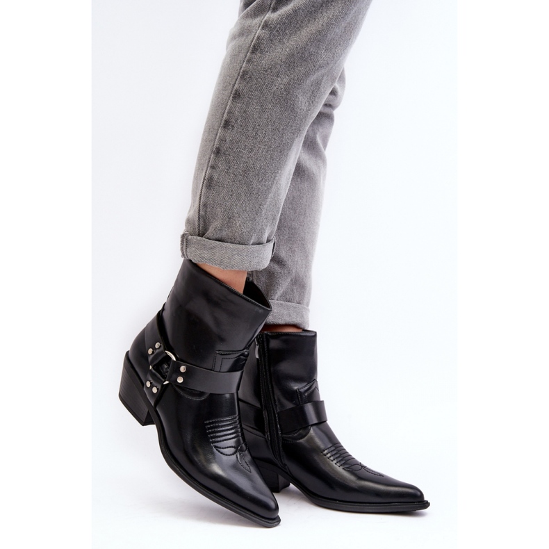Step in style Botas Modelo Venosa 9369 Preta – Entre com estilo preto
