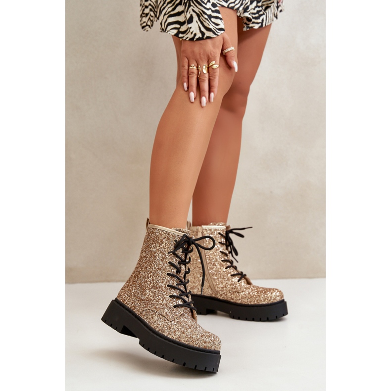 Step in style Trabalhadores Modelo Liatheine HB-272 Gold - Entre com estilo amarelo