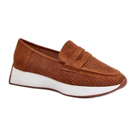 Step in style Mocassins Modelo Inesqua 22-325 Camel – Entre com estilo marrom