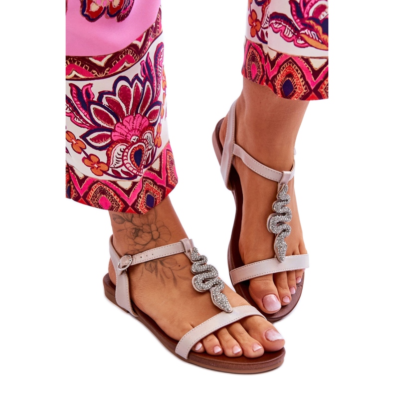 Step in style Sandálias Modelo S.Barski KV-5541-42 Bege - Entre com estilo Step in style Sandálias Modelo S.Barski KV-5541-42 Bege - Entre com estilo
