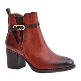 Step in style Botas Modelo Zinithia ASA250-2 Marrom - Entre com estilo