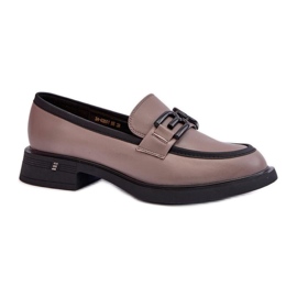 Step in style Mocassins Modelo Triana 63501 Bege Escuro – Entre com estilo cinza