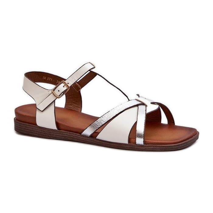 Step in style Sandálias Modelo Sergio Leone SK071H Brancas - Entre com estilo branco