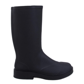 Wellingtons foscos femininos Meness Black preto