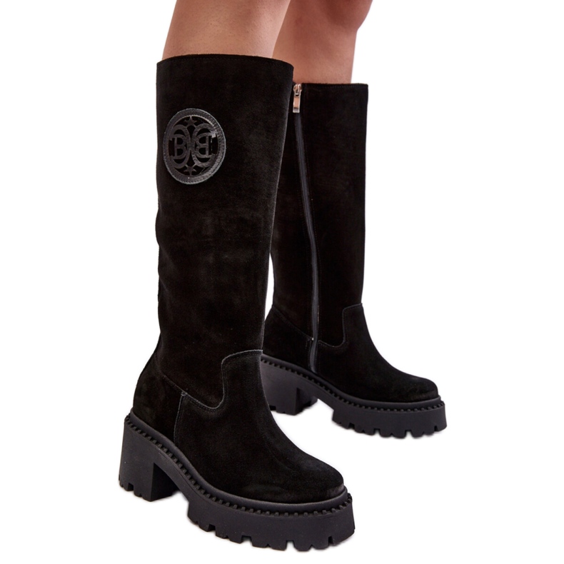 Step in style Botas Modelo Lewski 3367 Camurça Preta - Entre com estilo preto