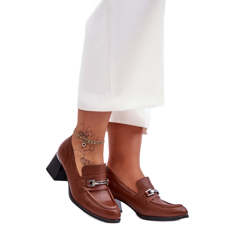 Step in style Scarpin Modelo Damira 20111 Marrom – Entre com estilo castanho