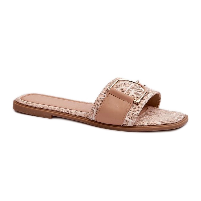 Step in style Sandália Chinelo Modelo Taleci 1826 Bege - Entre com estilo