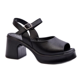 Step in style Sandália Modelo Vinceza 66627 Preta - Entre com estilo preto