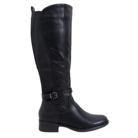 Botas com parte superior flexível Lappen Black preto