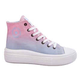 Step in style Tênis Modelo Big Star LL274A191 Rosa/Azul - Entre com estilo multicolorido