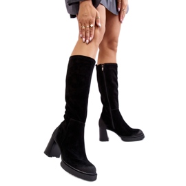 Step in style Botas Modelo Lemar Ceraxa 70133 Camurça Preta - Entre com estilo preto Step in style Botas Modelo Lemar Ceraxa 70133 Camurça Preta - Entre com estilo preto