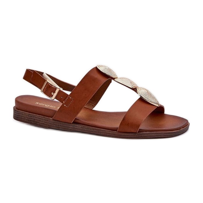 Step in style Sandálias Modelo Sergio Leone SK072H Marrom - Entre com estilo castanho