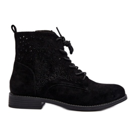 Botas femininas com cano aberto S.Barski Preto Botas femininas com cano aberto S.Barski Preto