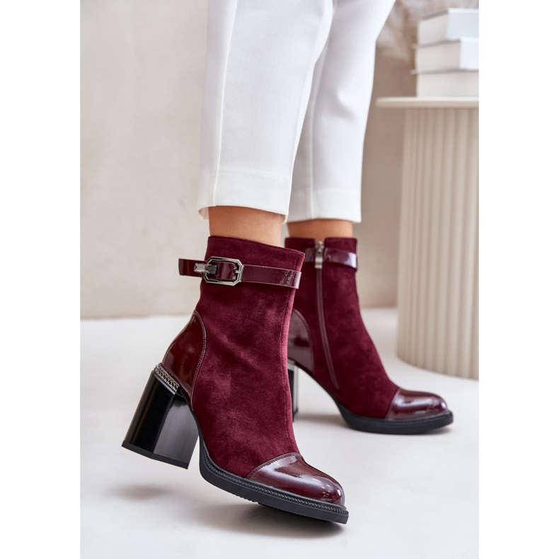 Step in style Botas Modelo Da MR880-085 Bordo - Entre com estilo vermelho