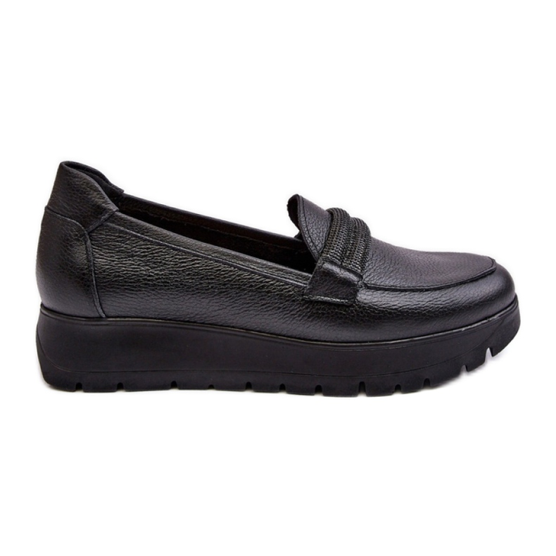Sapatos slip-on femininos Lemar Black preto