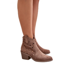 S. BARSKI Botins cowboy S.Barski castanhos marrom