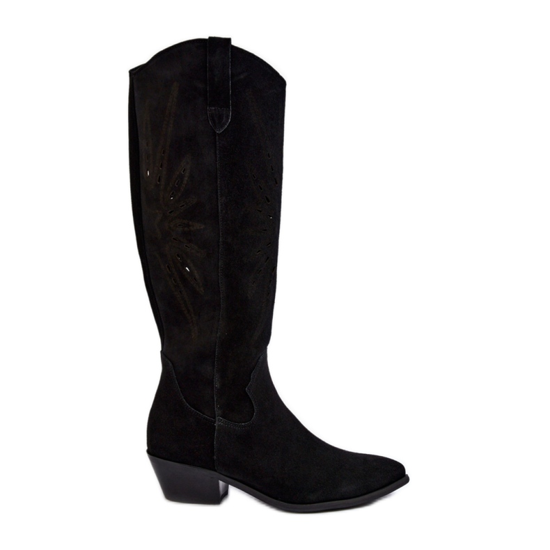 Zazoo Botas pretas com aberturas na parte superior preto