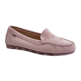 Mocassins femininos violetas roxo