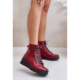 Step in style Botas Modelo Savindria RMR23109A-2 Vermelhas - Entre com estilo vermelho