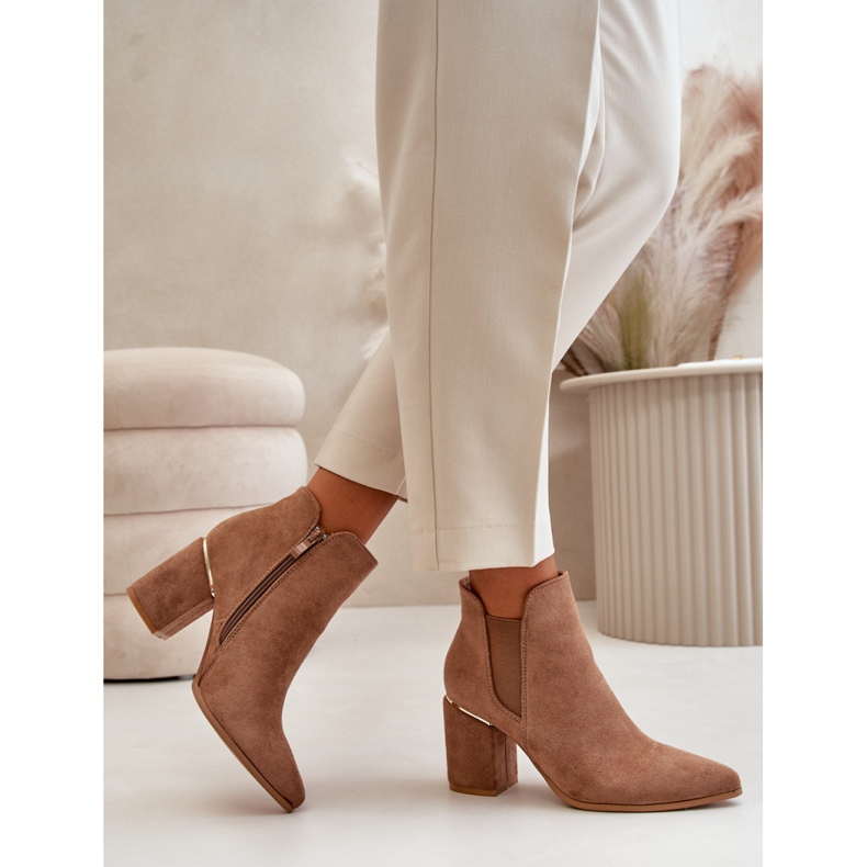 Step in style Botas Modelo Daivine YY-27 Marrom – Entre com estilo castanho