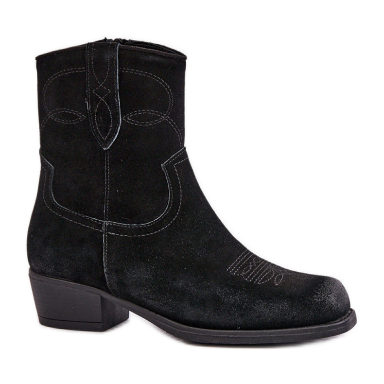 Botas de cowboy femininas pretas Sergio Leone preto